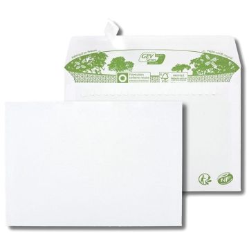 Enveloppes autocollantes sans fenêtre - 114 x 162 mm : GPV ERAPure Lot de 40 Modèle