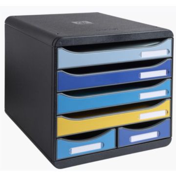 Module de rangement 6 tiroirs - Big Box Maxi : EXACOMPTA Bee Blue image