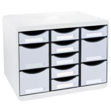 Module de rangement 11 tiroirs - Big Box Multi - Gris : EXACOMPTA Office image