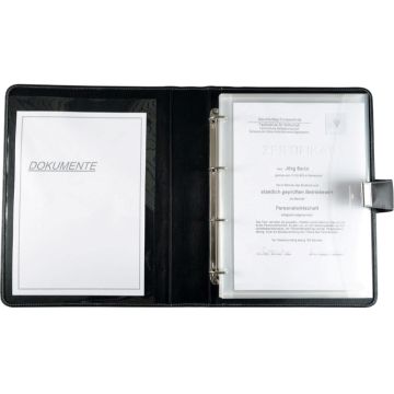 Serviette-Classeur A4 en simili cuir - Noir : ALASSIO Visuel