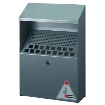 Cendrier mural en métal - 4 litres - Argent : DURABLE Modèle