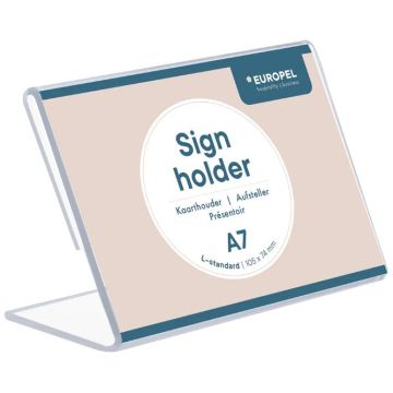 Présentoir de table incliné - Paysage - A7 : EUROPEL image