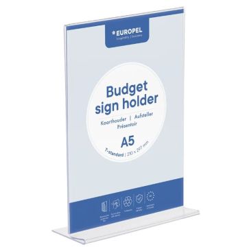 Présentoir de table droit - Portrait - A5 : EUROPEL image