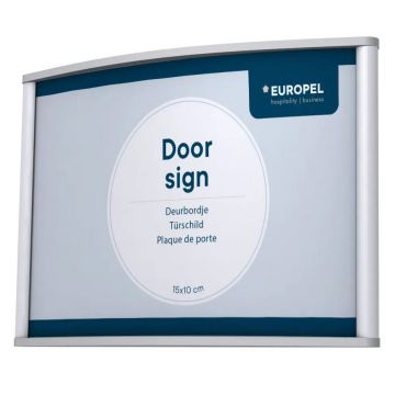 Plaque de Porte - 150 x 100 mm - Argent : EUROPEL image