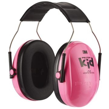 Casque de protection auditive Enfant - Rose fluo : 3M PELTOR Modèle