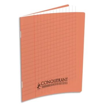 Photo Cahier Séyès / Grands carreaux Bleu - Polypro - 96 pages - 240 x 320 mm CONQUERANT :