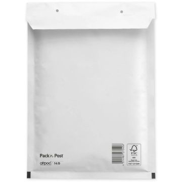 Pochettes d'expédition molletonnées - Blanc - 200 x 275 mm : MAIL MEDIA Lot de 100 Visuel