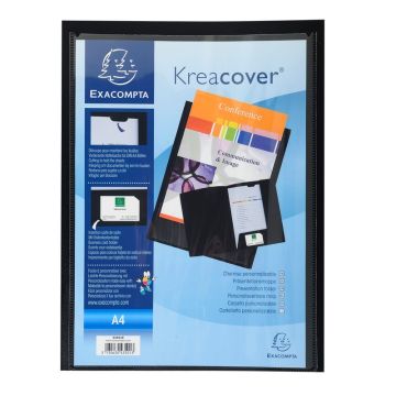 43501E EXACOMPTA Kreacover : Chemise personnalisable - Noir