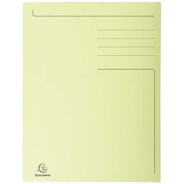 Chemise imprimée à 3 rabats 245 x 350 mm - Jaune : EXACOMPTA Forever