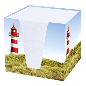 Cube bloc-notes - Phare - 92 x 92 mm : RNK VERLAG image