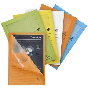 Lot de 25 Chemises à fenêtre - Assortiment de couleurs pastelles EXACOMPTA Forever Modèle