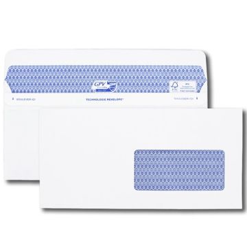 Enveloppe SECURE avec fenêtre - DL 112 x 225 mm Blanc GPV Lot de 100