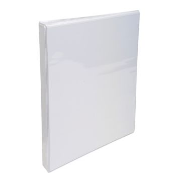 EXACOMPTA 51021E : Classeurs personnalisables avec 3 pochettes - Blanc