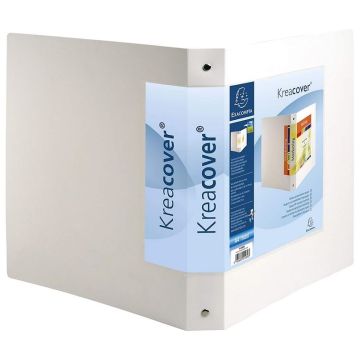 Classeur Personnalisable 1 Pochette 3 faces - Blanc - 4 anneaux de 30 mm EXACOMPTA Visuel