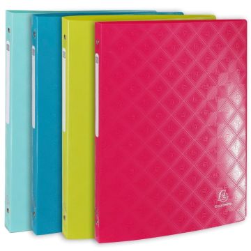 Classeur souple à 4 anneaux - Dos de 20 mm - Assortiment EXACOMPTA 1928