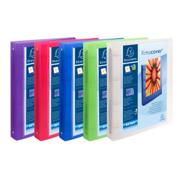 EXACOMPTA : Classeurs personnalisables 1 pochette - Assortiment 51769E