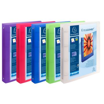 EXACOMPTA Classeurs personnalisables 1 pochette - Assortiment 51869E