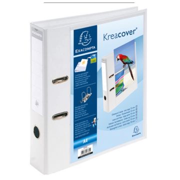 EXACOMPTA Classeurs Kreacover - Dos de 70 mm blanc 53789E