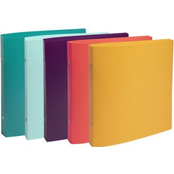 Classeur à 2 anneaux - 230 x 200 mm - 20 mm - Assortiment : EXACOMPTA Chromaline Pastel image