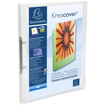 Classeur Personnalisable A4 1 Pochette - Incolore - 2 anneaux de 15 mm : EXACOMPTA Visuel