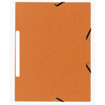 Chemise à élastiques - 3 rabats - Orange Marbré : EXACOMPTA image