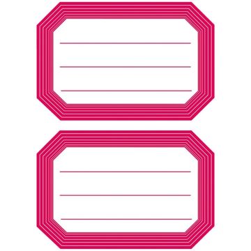 Etiquettes pour livres avec marge - 82 x 55 mm - Rouge HERMA Image