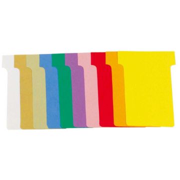 Etui de 100 Fiches T - Indice 2 / 60 mm - Assortiment EXACOMPTA