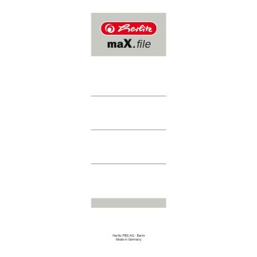 Etiquettes pour dos de classeur - 60 x 190 mm - Blanc HERLITZ 5966106