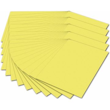 Carton de Bricolage A4 - Jaune citron - 300 g/m² : FOLIA Lot de 50 Visuel