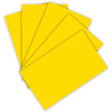 Carton de Bricolage A4 - Jaune banane - 300 g/m² : FOLIA Lot de 50 Visuel