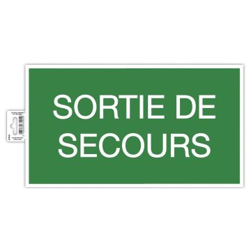 Panneau adhésif - Sortie de Secours EXACOMPTA 67004E