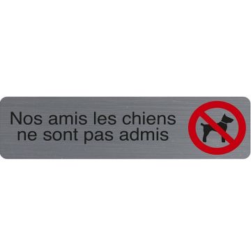 Plaque adhésive de signalisation - Nos amis les chiens : EXACOMPTA image