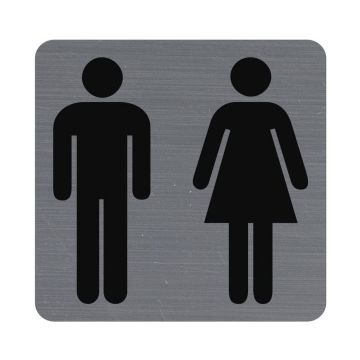 Plaque carrée adhésive de signalisation - Homme / Femme : EXACOMPTA image