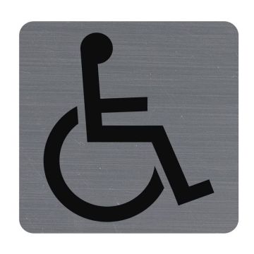 Plaque carrée adhésive de signalisation - Handicapés : EXACOMPTA image