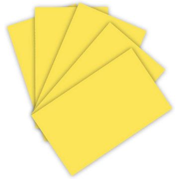 Carton de Bricolage 700 x 1000 mm - Jaune Citron - 300 g/m² FOLIA Lot de 10