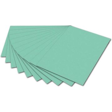 Carton de Bricolage 700 x 1000 mm - Vert Menthe - 300 g/m² FOLIA Lot de 10