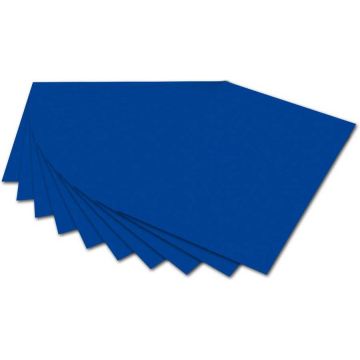 Carton de Bricolage 700 x 1000 mm - Bleu Outremer - 300 g/m² FOLIA Lot de 10