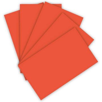 Carton de Bricolage 700 x 1000 mm - Orange - 300 g/m² FOLIA Lot de 10