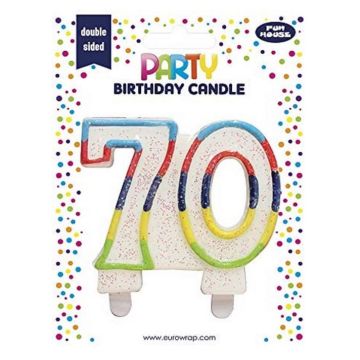 Bougie d'anniversaire Chiffre 70 CLAIREFONTAINE image