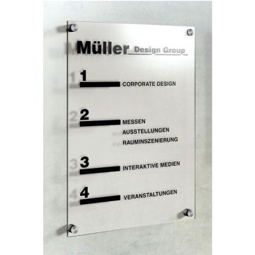 Plaque de Porte murale A4 - 210 x 297 mm : KERKMANN Visuel