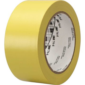 Ruban adhésif en PVC Jaune - 50,8 mm x 33 m : 3M 764I