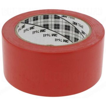 Ruban adhésif en PVC Rouge - 50,8 mm x 33 m : 3M 764I