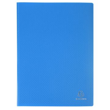 85102E Protège-documents de 200 vues - Bleu EXACOMPTA ouvert