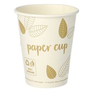 Gobelet en carton - 0,2 L : PAP STAR Pure ZERO  Lot de 50