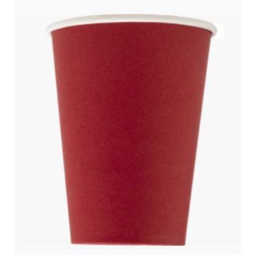 Gobelet en carton Rouge - 0,2 L PRONAPPE Lot de 15