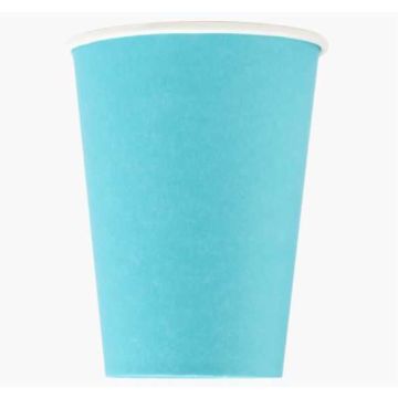 Gobelet en carton Bleu turquoise - 0,2 L PRONAPPE Lot de 15