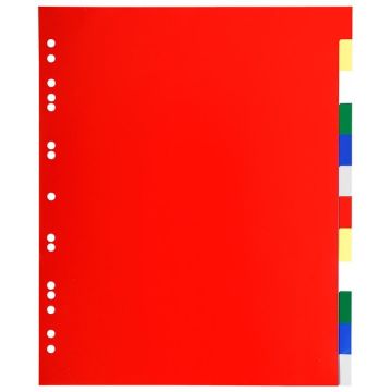 Jeu de 12 intercalaires souples en PP - Format A4 Maxi - Assortiment EXACOMPTA Image