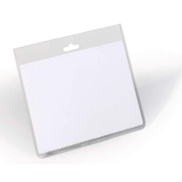Badges horizontaux sans clip 90 x 60 mm : DURABLE Lot de 20