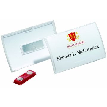 Badges à Aimant - 54 x 90 mm : DURABLE Lot de 10 Modèle