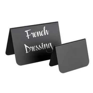 Présentoir de table en PVC - 105 x 60 x 65 mm - Noir - Lot de 10 : APS